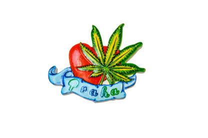 Keramický magnet Cannabis Praha